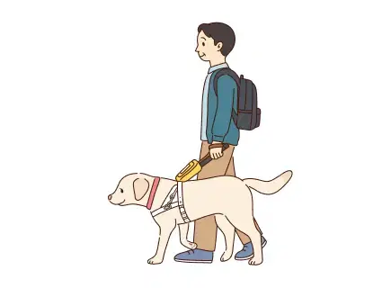 盲導犬歩行